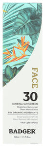 SUNSCREEN BADGER FACE SPF 30  '634084471724