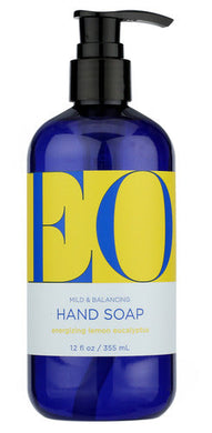 EO HAND SOAP LEMON EUCALYPTUS 12OZ EO HAND SOAP, LEMON & EUCALYPTUS, 12 FL. OZ.  '636874120133