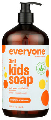 EVERYONE KIDS SOAP ORANGE SQUEEZE EVERYONE KIDS SOAP, ORANGE SQUEEZE, 32 FL. OZ. '636874220024