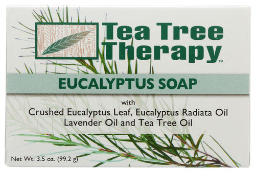 EUCALYPTUS BAR SOAP TEA TREE THERAPY EUCALYPTUS SOAP, CRUSHED EUCALYPTUS LEAF, EUCALYPTUS RADIATA OIL, LAVENDER OIL AND TEA TREE OIL, 3.5 OZ. '637792603005