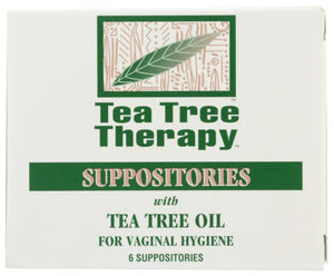 SUPPOSITORIES TEA TREE THERAPY 6CT   '637792606068