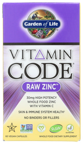 RAW ZINC VITAMIN CODE GOL 60VCAP   '658010116527