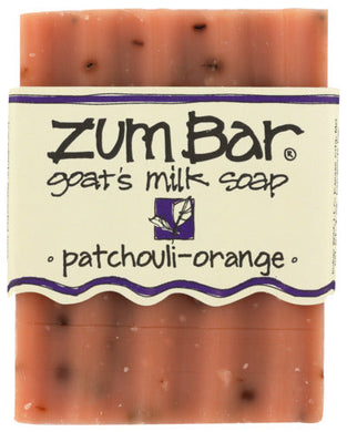 BAR SOAP ZUM BAR PATCHOULI-ORANGE GOAT'S MILK SOAP, 3 OZ. '663204210783