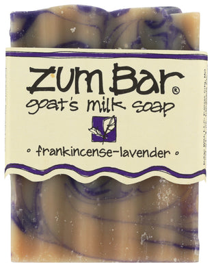BAR SOAP ZUM BAR FRANKINCENSE-LAVENDER GOAT'S MILK SOAP, 3 OZ.  '663204214316