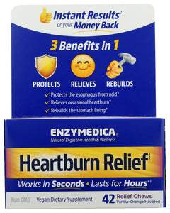 HEARTBURN RELIEF ENZYMEDICA 42CHEW   '670480100301