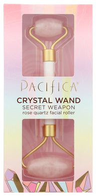 CRYSTAL WAND SECRET WEAPON ROSE QUARTZ FACIAL ROLLER  '687735303103