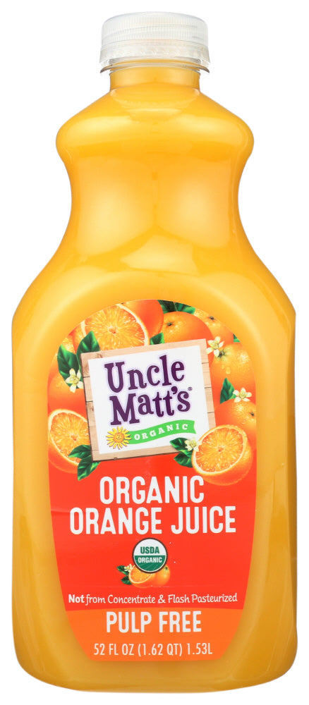 JUICE UNCLE MATT'S ORANGE PULP FREE   52 FZ  '697068520115