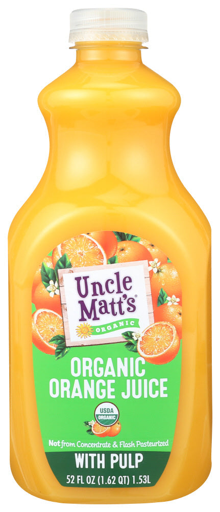 JUICE UNCLE MATT'S ORANGE WITH PULP   52 OZ  '697068520122