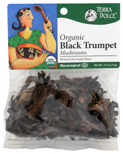 ORGANIC MUSHROOMS DRIED BLACK TRUMPET   '700360006109