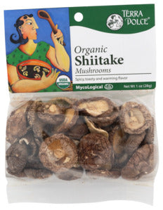 ORGANIC MUSHROOMS DRIED SHIITAKE 1OZ    '700360006178