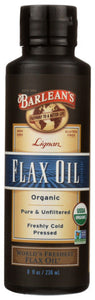 FLAX OIL BARLEANS 8 OZ LIGNAN OG   '705875000048