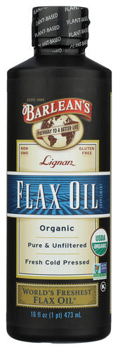 FLAX OIL BARLEANS 16 OZ LIGNAN OG   '705875000161