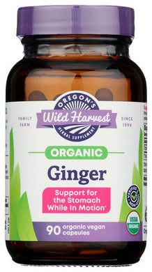 GINGER OREGONS WILD HARVEST 90CAP   '706195000527