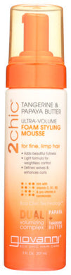 STYLING MOUSSE GIOVANNI 2CHIC STYLING MOUSSE ULTRA-VOLUME FOAM, TANGERINE & PAPAYA BUTTER, 7 OZ. '716237184504