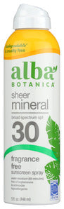 SUNSCREEN ALBA MINERAL SPRAY SPF 30  '724742004040