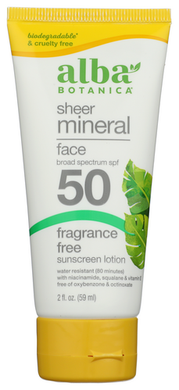 SUNSCREEN ALBA FACE MINERAL SPF 50  '724742010522