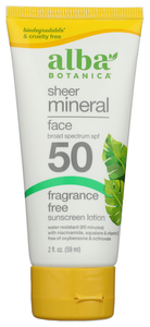 SUNSCREEN ALBA FACE MINERAL SPF 50  '724742010522