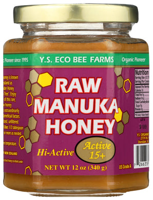 MANUKA HONEY YS BEE RAW 12 OZ    '726635121148
