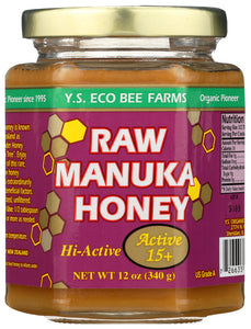 MANUKA HONEY YS BEE RAW 12 OZ    '726635121148