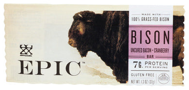 EPIC BAR GRASSFED UCRD BISON BACON CRANBERRY  '732153029224