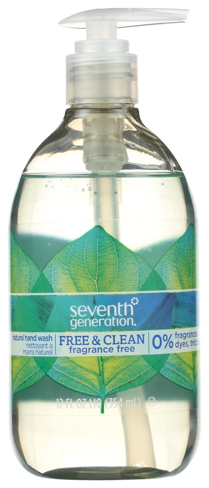 HAND SOAP SEVENTH GENERATION HAND SOAP, FREE AND CLEAN UNSCENTED, 12 FL. OZ. '732913229307