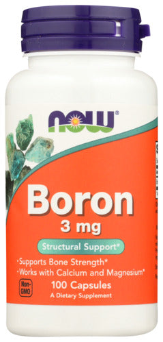 BORON 3MG   NOW BORON DIETARY 3 MG, 100 CAPSULES '733739014108