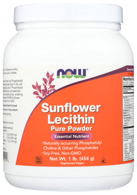 SUNFLOWER LECITHIN NOW 1# POWDER   '733739023148