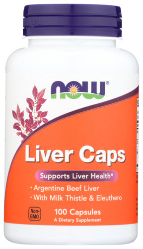 LIVER EXTRACT CAPS  NOW LIVER CAPS DIETARY SUPPLEMENT, 100 COUNT '733739024329