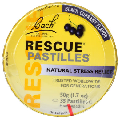 RESCUE PASTILLES BACH 50G BLACK CUR  1.7 OZ '741273014577