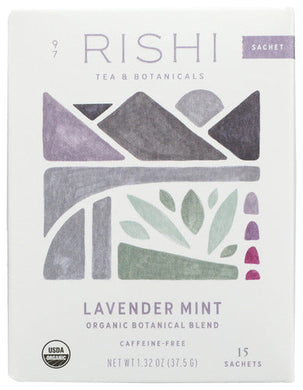 TEA RISHI LAV MINT 15ct OG   '741391978607