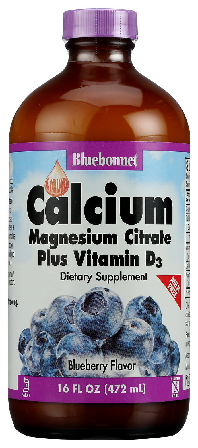 LIQUID CALCIUM MAGNESIUM CITRATE PLUS VITAMIN D3 BLUEBERRY  '743715006867