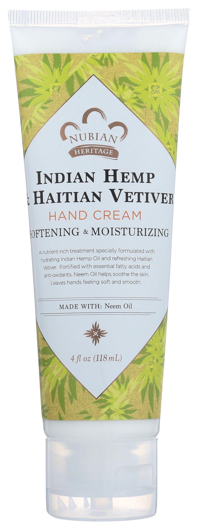NHO INDIAN HEMP HAND CREAM NUBIAN HERITAGE NHO INDIAN HEMP HAND CREAM, INDIAN HEMP & HAITIAN VETIVER, 4 OZ. '764302110552