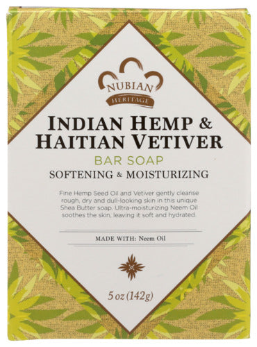 INDIAN HEMP BAR SOAP NUBIAN HERITAGE NHO INDIAN HEMP BAR SOAP, 5 OZ. '764302110583