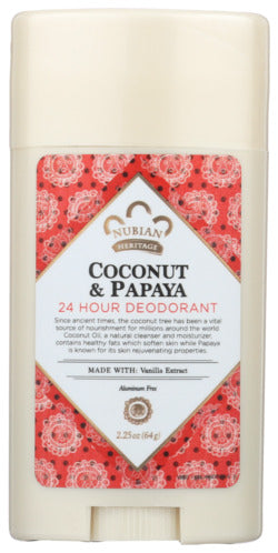 DEODORANT NUBIAN  COCONUT   2.25FZ  '764302111085