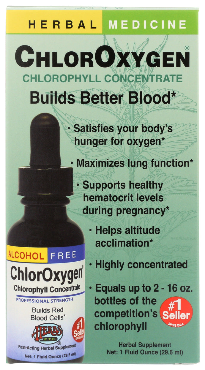 CHLOROXYGEN CHLOROXYGEN CHLOROPHYLL CONCENTRATE HERBAL SUPPLEMENT, 1 FL. OZ. '765704319017