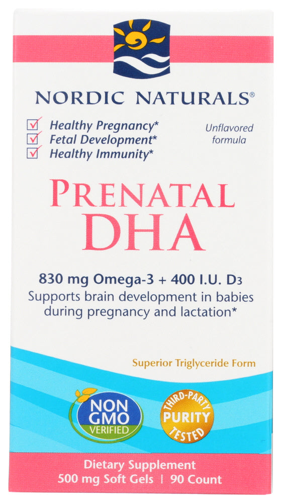 PRENATAL DHA NORDIC NATURALS 90SG   768990017414