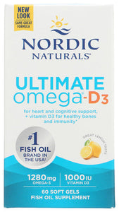 ULTIMATE OMEGA-D NORDIC NATURALS 60   '768990017940