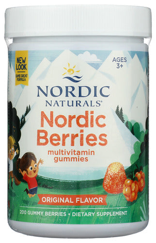 NORDIC BERRIES NORDIC NATURALS NORDIC BERRIES ORIGINAL FLAVOR MULTIVITAMIN GUMMIES DIETARY SUPPLEMENT, 200 COUNT '768990301247