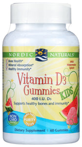 VITAMIN D3 GUMMIES NORDIC NAT 60GUM     '768990311437