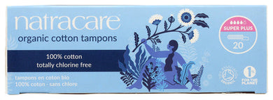 TAMPONS NATRACARE CT SUPER PLUS   20CT  '782126002020