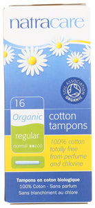 TAMPONS NATRACARE 6CT REG W/APPLIC   16 CT  '782126008008