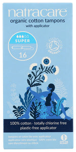 TAMPONS NATRACARE 6CT SUPER W/APPL   16CT  '782126009005