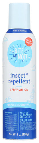 BITE ME NOT! INSECT REPELLENT SPRAY LOTION, 7-OUNCE  '786216729705