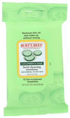 FACE TOWELETTES BURTS CUCUMBER   '792850896499