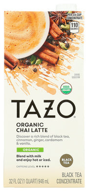 TEA TAZO LATTE CHAI TEA    '794522704002    '794522704002