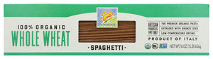 PASTA BIONATURAE SPAGHETTI WHOLE WHEAT ORGANIC   16OZ  '799210666617
