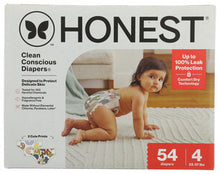 DIAPERS HONEST SIZE 4 54 DIAPERS  '810094552824