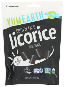 CANDY YUM EARTH BLACK LICORICE GF  '810165019003