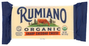 CHEESE SHARP CHEDDAR RUMIANO 8OZ    '811355002546