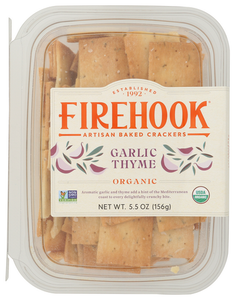 CRACKERS FIREHOOK GARLIC THYME 5.5O  '811657030384